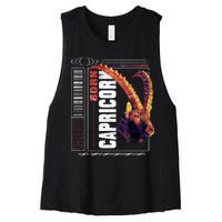 Born Capricorn Women's Racerback Cropped Tank