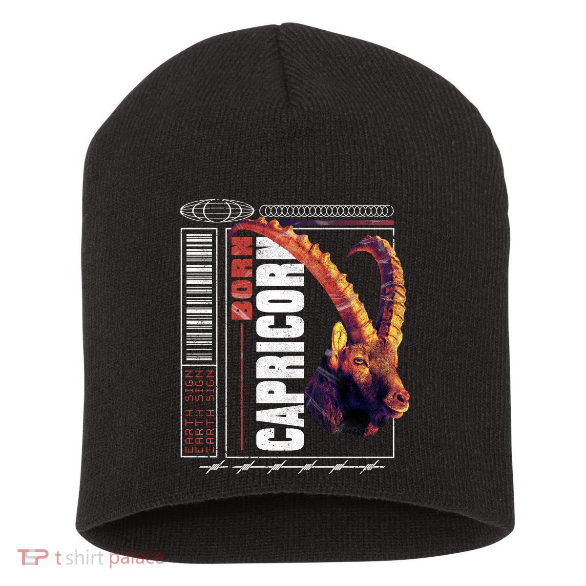 Born Capricorn Short Acrylic Beanie