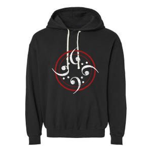 Bass Clef Bass Guitar Player Bassist Garment-Dyed Fleece Hoodie