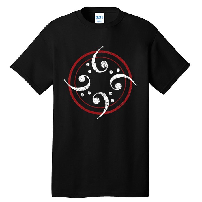 Bass Clef Bass Guitar Player Bassist Tall T-Shirt