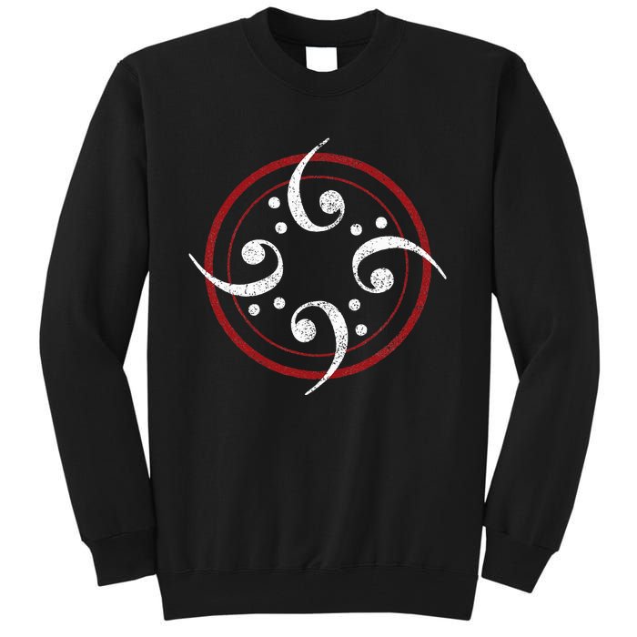 Bass Clef Bass Guitar Player Bassist Tall Sweatshirt