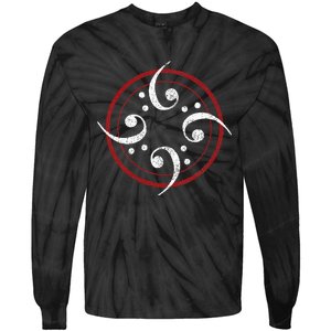 Bass Clef Bass Guitar Player Bassist Tie-Dye Long Sleeve Shirt