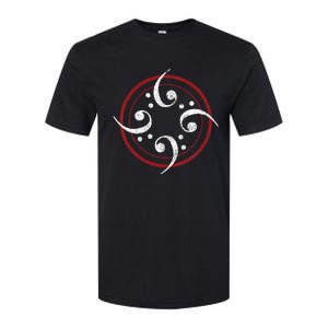 Bass Clef Bass Guitar Player Bassist Softstyle CVC T-Shirt