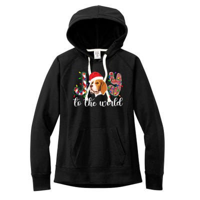 Beagle Christmas Beagle Xmas Party Beagle Lover Gift Women's Fleece Hoodie