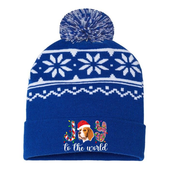 Beagle Christmas Beagle Xmas Party Beagle Lover Gift USA-Made Snowflake Beanie