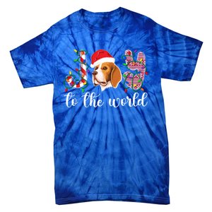 Beagle Christmas Beagle Xmas Party Beagle Lover Gift Tie-Dye T-Shirt