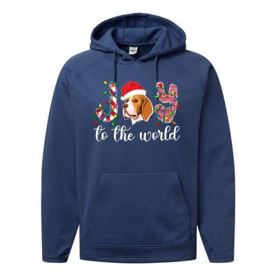 Beagle Christmas Beagle Xmas Party Beagle Lover Gift Performance Fleece Hoodie