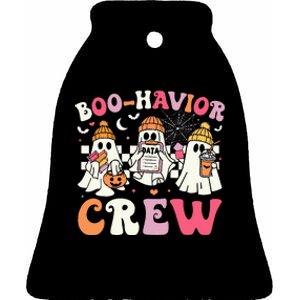 Bohavior Crew Behavior Analyst Halloween Aba Rbt Ceramic Bell Ornament