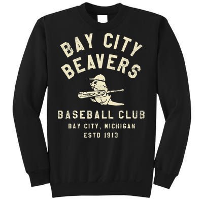 Bay City Beavers Michigan Vintage Defunct Baseball Teams Sweatshirt