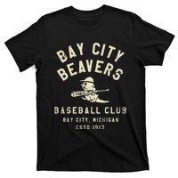 Bay City Beavers Michigan Vintage Defunct Baseball Teams T-Shirt