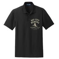 Bay City Beavers Michigan Vintage Defunct Baseball Teams Dry Zone Grid Polo