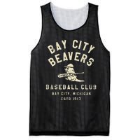 Bay City Beavers Michigan Vintage Defunct Baseball Teams Mesh Reversible Basketball Jersey Tank