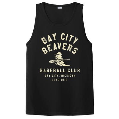 Bay City Beavers Michigan Vintage Defunct Baseball Teams PosiCharge Competitor Tank