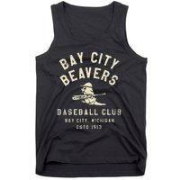 Bay City Beavers Michigan Vintage Defunct Baseball Teams Tank Top