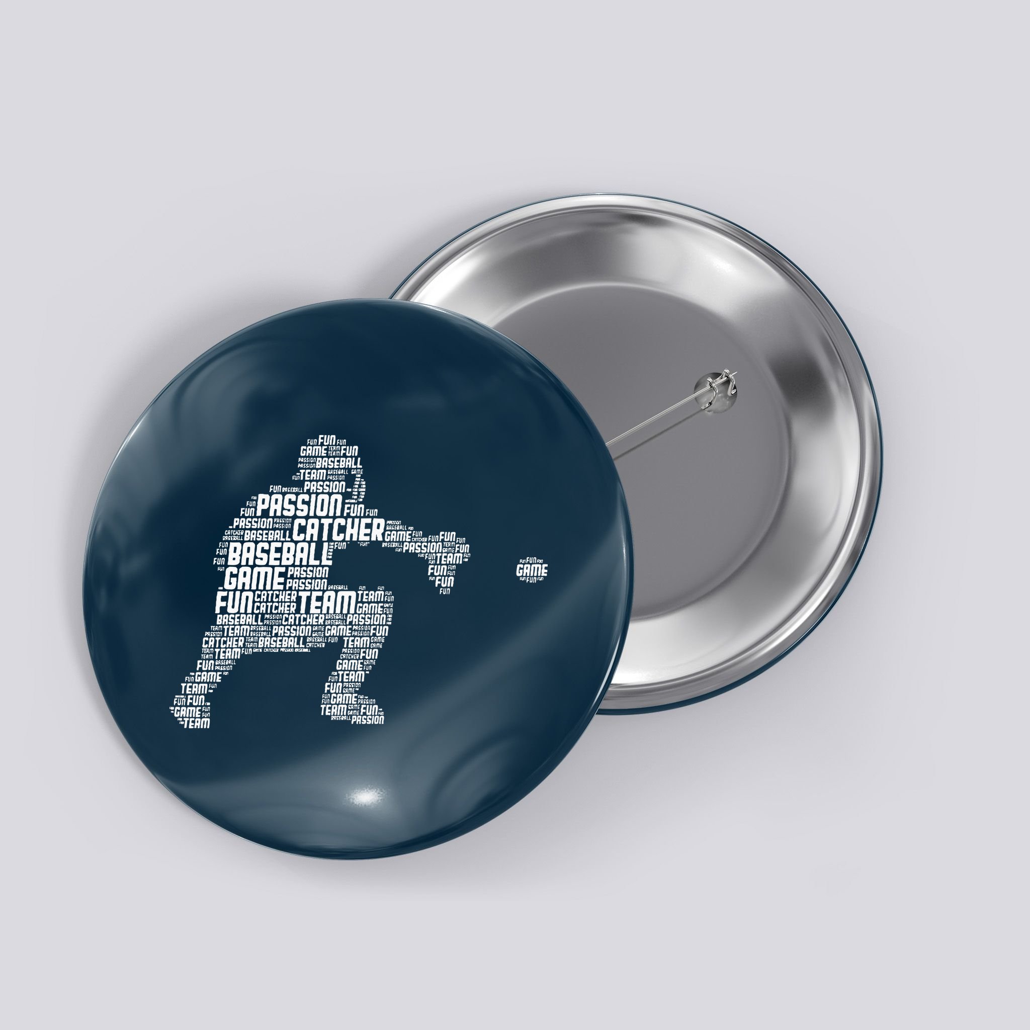 Baseball Catcher Button