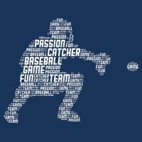 Baseball Catcher Drawstring Bag