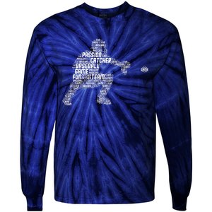 Baseball Catcher Tie-Dye Long Sleeve Shirt