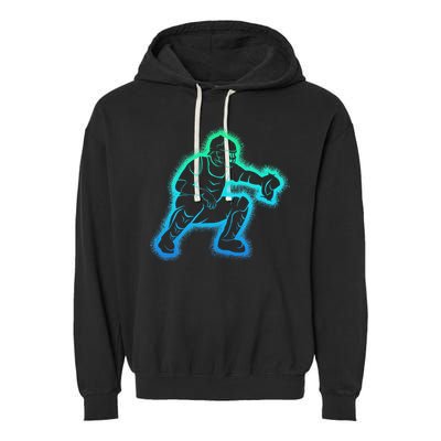 Baseball Catcher Garment-Dyed Fleece Hoodie