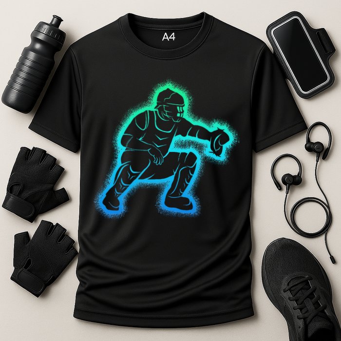 Baseball Catcher Cooling Performance Crew T-Shirt