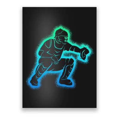 Baseball Catcher Poster