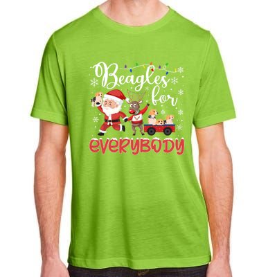 Beagle Christmas Beagles For Everybody Beagle Xmas Gift Adult ChromaSoft Performance T-Shirt