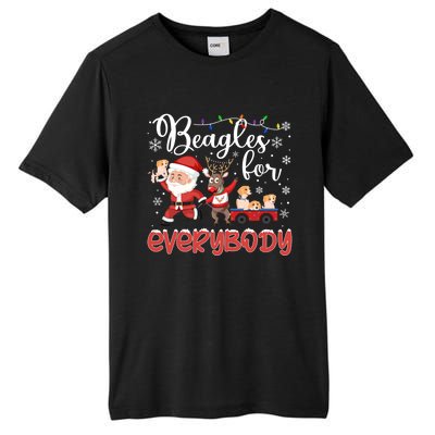 Beagle Christmas Beagles For Everybody Beagle Xmas Gift Tall Fusion ChromaSoft Performance T-Shirt