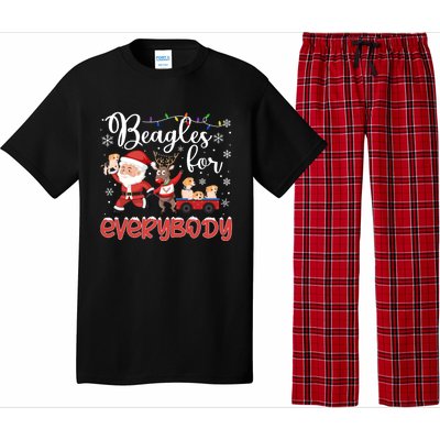 Beagle Christmas Beagles For Everybody Beagle Xmas Gift Pajama Set