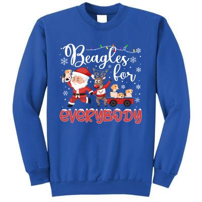 Beagle Christmas Beagles For Everybody Beagle Xmas Gift Sweatshirt