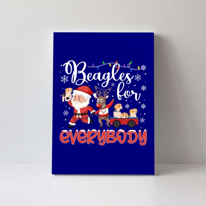 Beagle Christmas Beagles For Everybody Beagle Xmas Gift Canvas