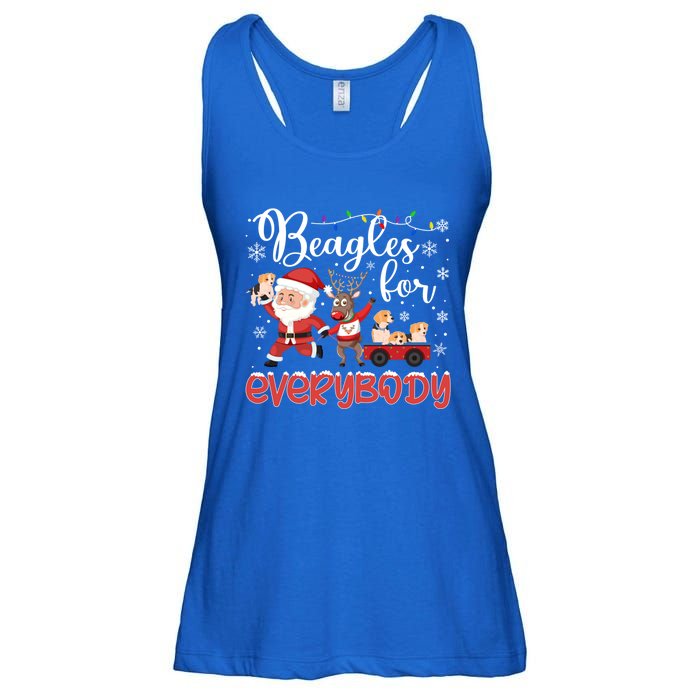 Beagle Christmas Beagles For Everybody Beagle Xmas Gift Ladies Essential Flowy Tank