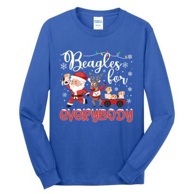 Beagle Christmas Beagles For Everybody Beagle Xmas Gift Tall Long Sleeve T-Shirt