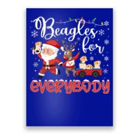 Beagle Christmas Beagles For Everybody Beagle Xmas Gift Poster