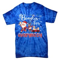 Beagle Christmas Beagles For Everybody Beagle Xmas Gift Tie-Dye T-Shirt