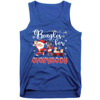 Beagle Christmas Beagles For Everybody Beagle Xmas Gift Tank Top