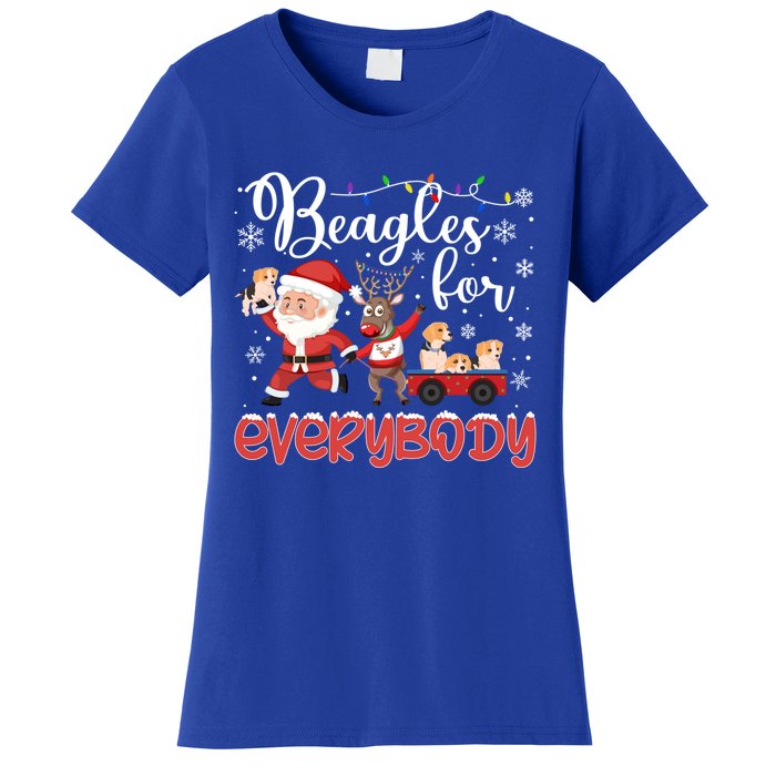 Beagle Christmas Beagles For Everybody Beagle Xmas Gift Women's T-Shirt