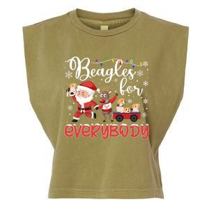 Beagle Christmas Beagles For Everybody Beagle Xmas Gift Garment-Dyed Women's Muscle Tee