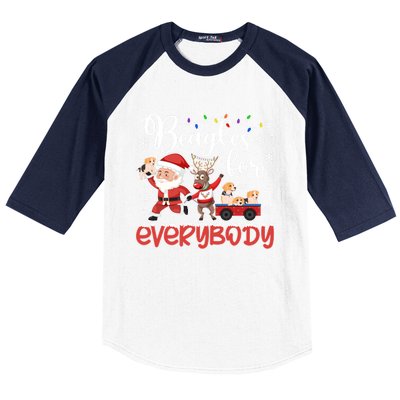 Beagle Christmas Beagles For Everybody Beagle Xmas Gift Baseball Sleeve Shirt