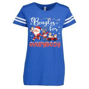 Beagle Christmas Beagles For Everybody Beagle Xmas Gift Enza Ladies Jersey Football T-Shirt