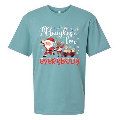 Beagle Christmas Beagles For Everybody Beagle Xmas Gift Sueded Cloud Jersey T-Shirt