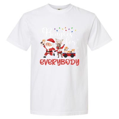 Beagle Christmas Beagles For Everybody Beagle Xmas Gift Garment-Dyed Heavyweight T-Shirt