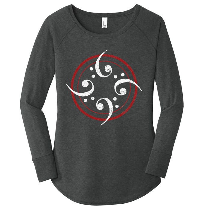 Bass Clef Bass Guitar Player Bassist Shirt Gift Women's Perfect Tri Tunic Long Sleeve Shirt