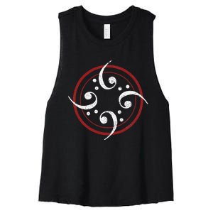 Bass Clef Bass Guitar Player Bassist Shirt Gift Women's Racerback Cropped Tank