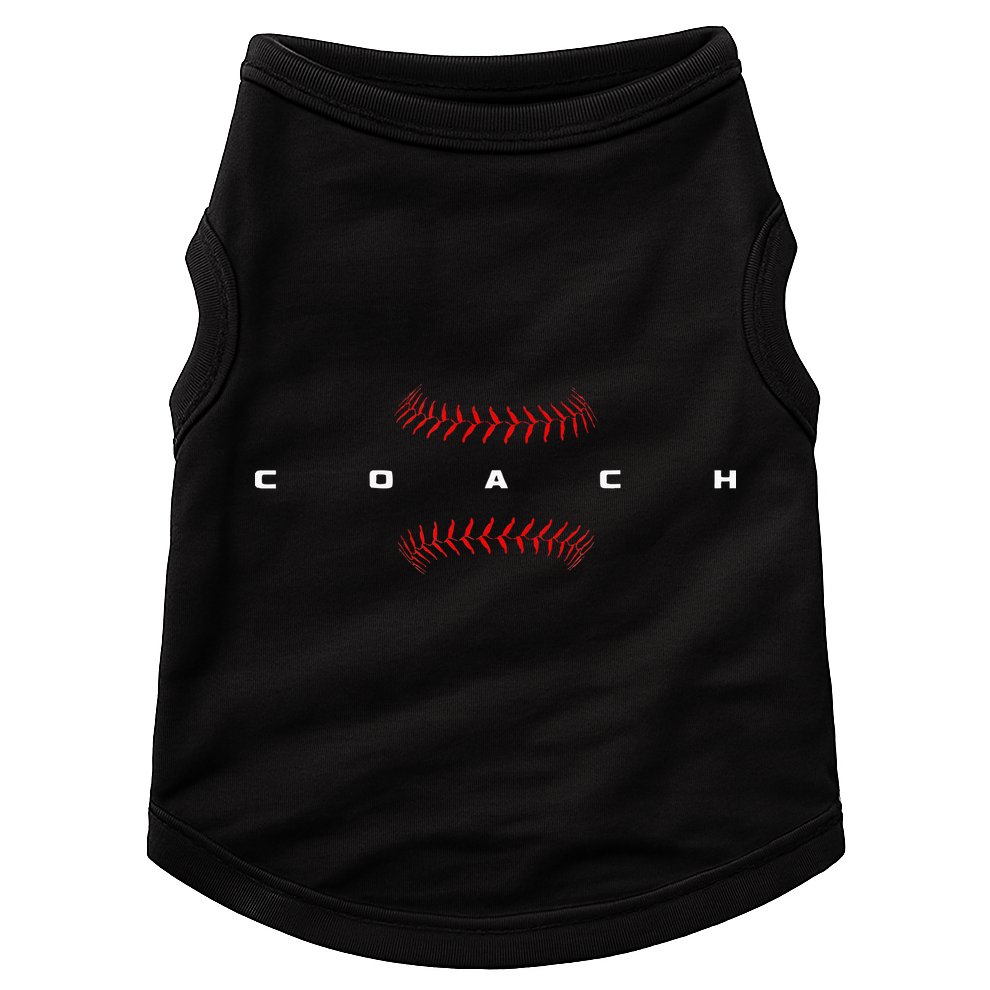 Baseball Coach Doggie Tank