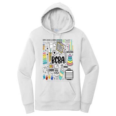 Board Certified Behavior Analyst BCBA Symbols ABA Therapist Women's Pullover Hoodie