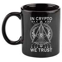 Bitcoins Cryptocurrency Bitcoin In Crypto We Trust 11oz C Handle Ceramic Mug