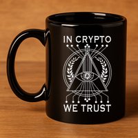 Bitcoins Cryptocurrency Bitcoin In Crypto We Trust 11oz C Handle Ceramic Mug