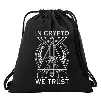 Bitcoins Cryptocurrency Bitcoin In Crypto We Trust Drawstring Bag