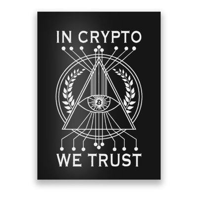 Bitcoins Cryptocurrency Bitcoin In Crypto We Trust Poster