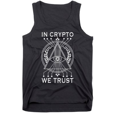 Bitcoins Cryptocurrency Bitcoin In Crypto We Trust Tank Top