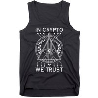 Bitcoins Cryptocurrency Bitcoin In Crypto We Trust Tank Top